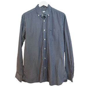 Slim Fit Blue Pinstripe Dress Shirt - Pedro Del Hierro